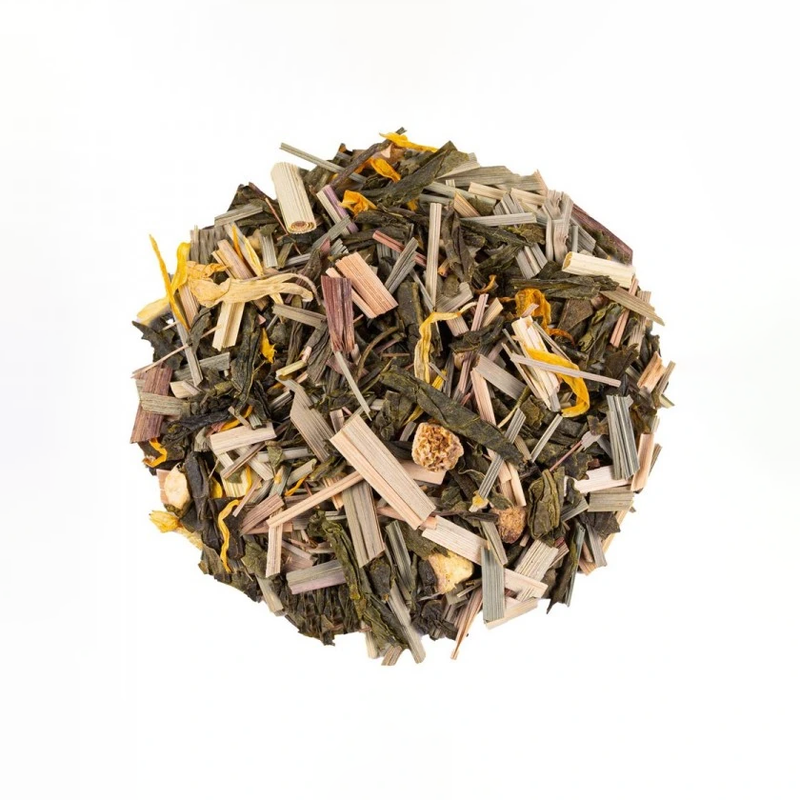 Thé Vert au Gingembre & Citron Bio – Pour une Pause Vive et Naturelle